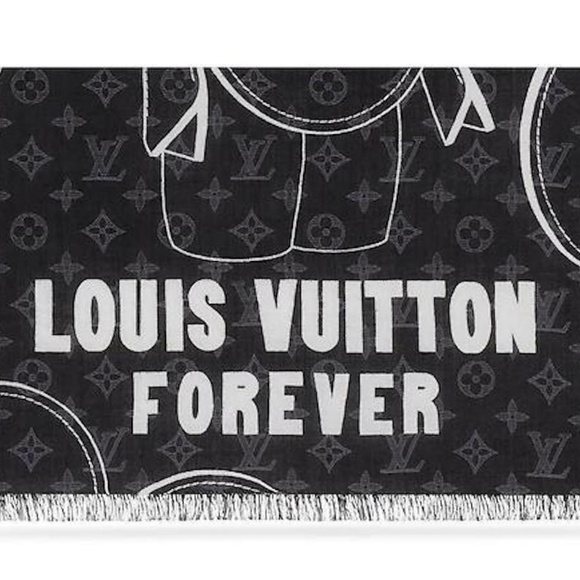 Louis Vuitton Graphite Vivienne Scarf - Picture 4 of 4